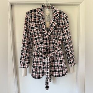 Favorite Daughter The City Blazer in Red-Multi Size Small NWT